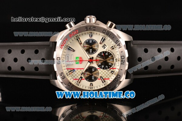 Tag Heuer Formula 1 Miyota OS20 Quartz Steel Case with White Dial and Stick Markers - Click Image to Close